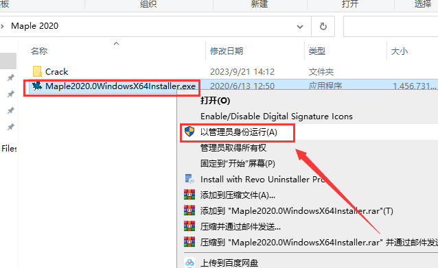 Maple 2020 安装教程界面截图