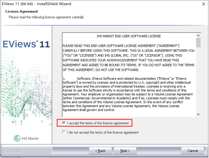 EViews 11安装教程步骤1截图