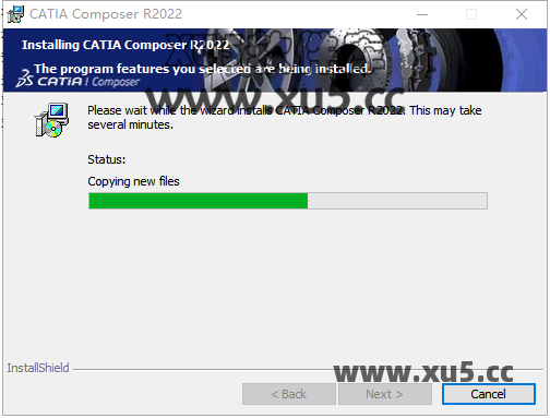 DS CATIA Composer R2022 准备安装界面