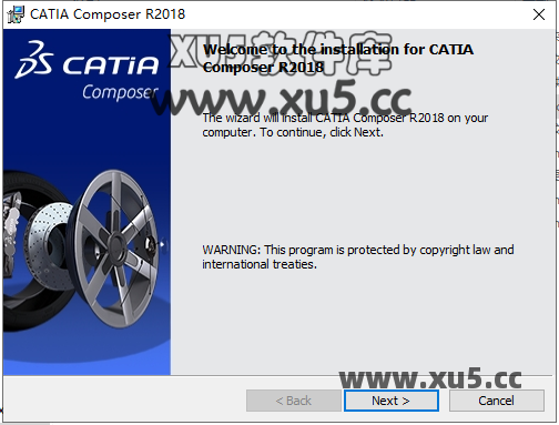 DS CATIA Composer R2018安装界面截图