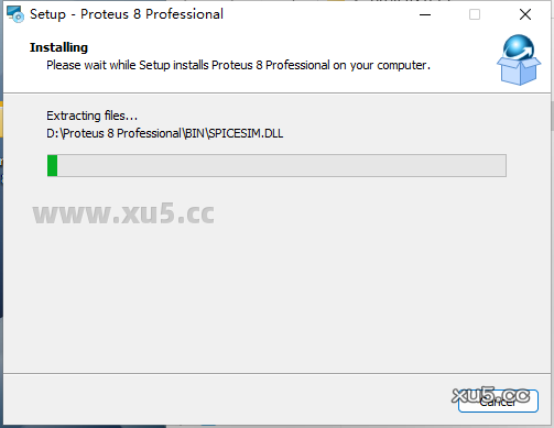 Proteus 8.13 准备安装界面