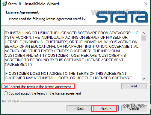 Stata 18安装路径选择界面截图