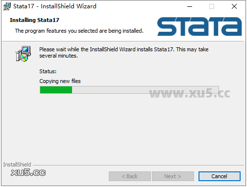 Stata 16安装教程第六步安装中截图