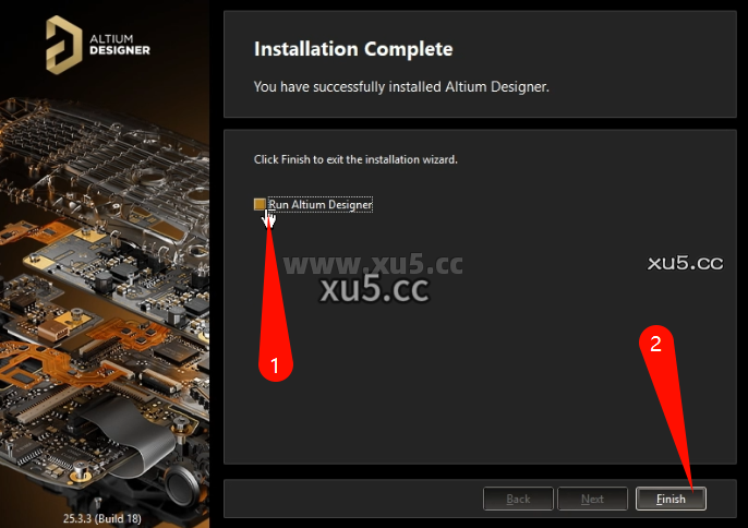 Altium Designer 2025.3.3 安装进度界面