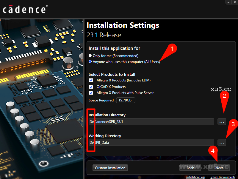 Cadence 23.1 安装向导截图