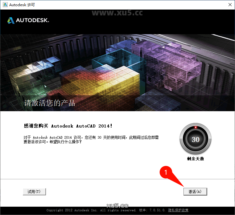 AutoCAD 2014 主界面功能区图