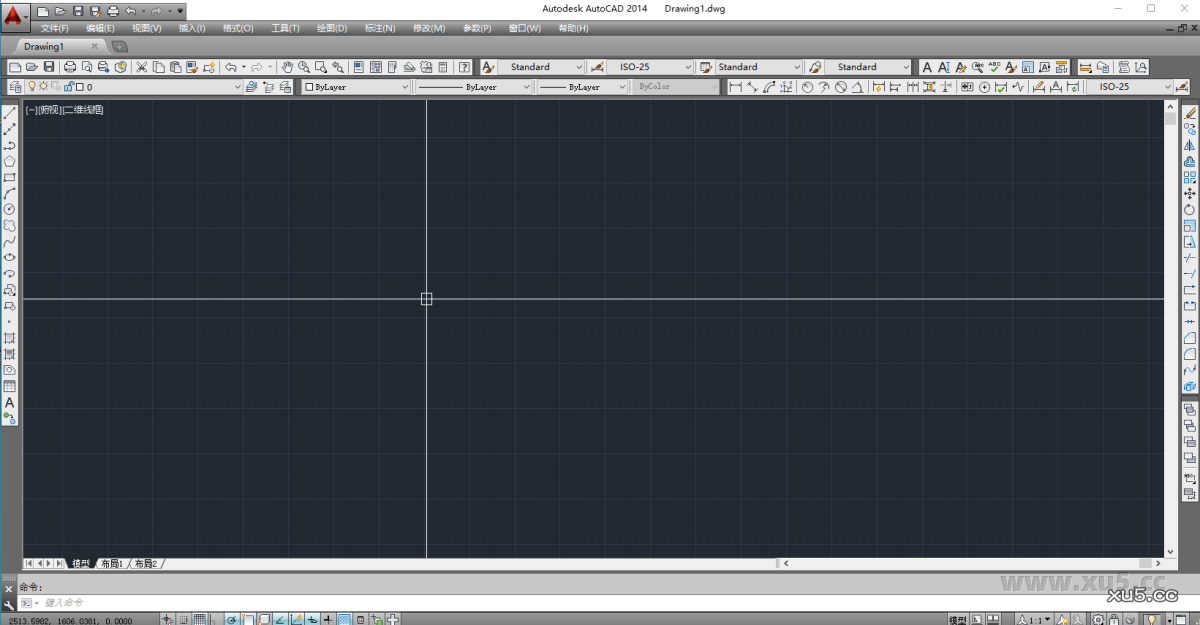 AutoCAD 2014 菜单栏选项图