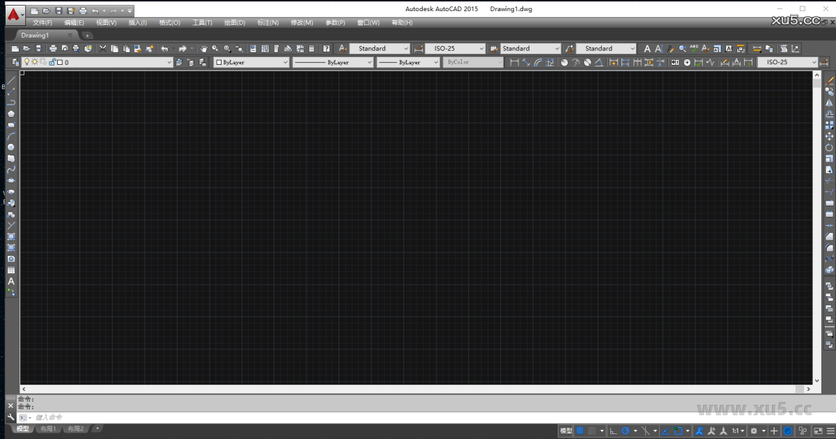 AutoCAD 2015 状态栏显示图