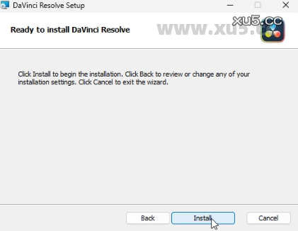 DaVinci Resolve安装教程-安装选项界面