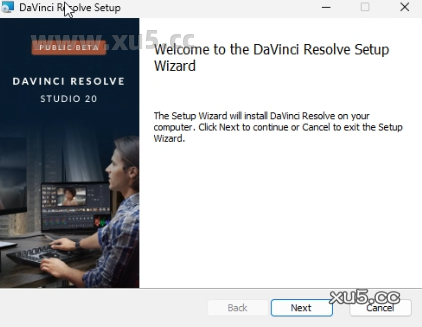 DaVinci Resolve安装教程-安装向导界面