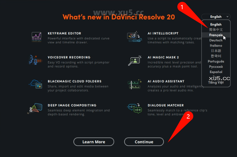 DaVinci Resolve安装教程-安装中界面